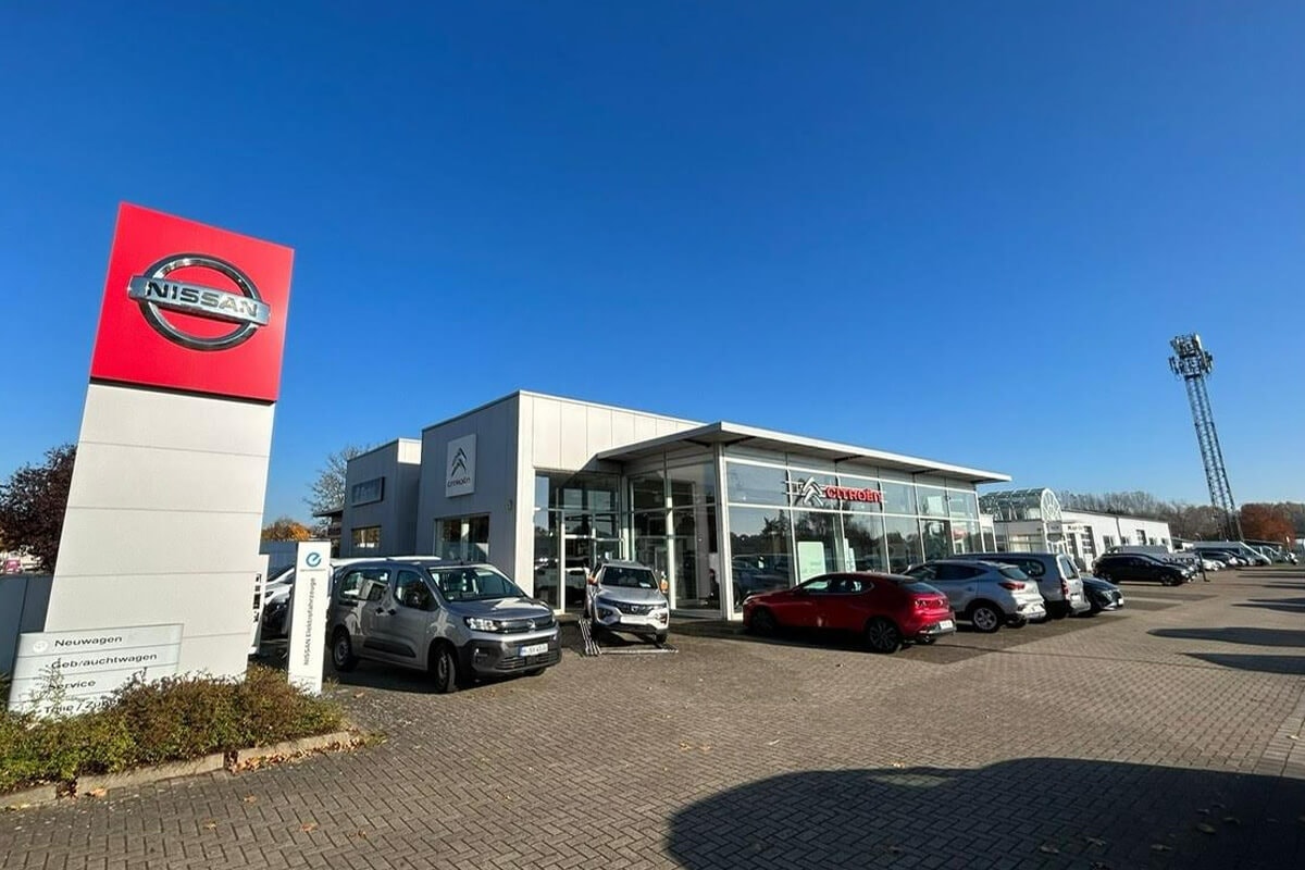 Außenansicht des Standorts Auto Schrader Braunschweig Nord